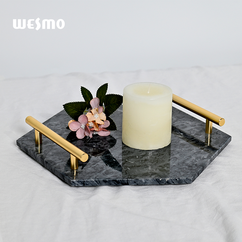 Modern Black marble tray coffee table tray bedside bedroom accessories living room decor tray bathroom decor luxury